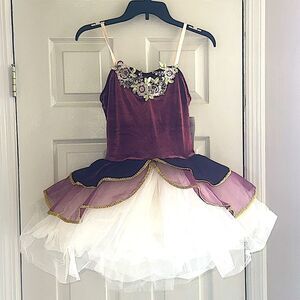 ELISSE Womens Ballet Velvet Platter Tutu Dress!